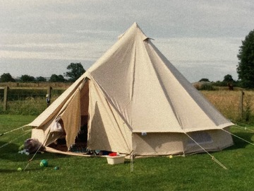 Hiring Out (per day): 5m Bell tent with inner sleeping compartment. Multi-day discount
