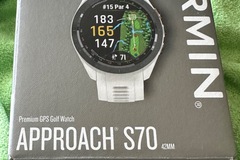 verkaufen: Garmin Premium GPS Golfwatch S70, weiss, 42mm