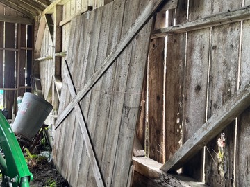 Selling: 1920’s Reclaimed Redwood Barn Door