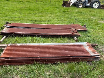 Selling: 100-Year-Old Rustic Corrugated Steel Roofing Sheets