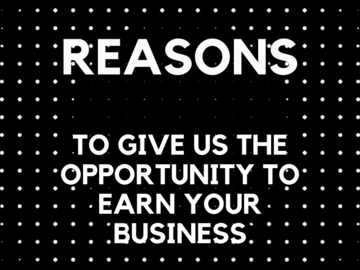 Service: Slickline:  Reasons to do Business with Us