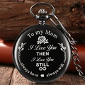 Comprar ahora: 20Pcs TO MY MOM Black Pocket Watch Mother's Day Gift