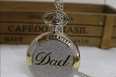 Buy Now: 20 Pcs Silver DAD Quartz Pocket Watch Father's Day Gift