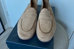 Selling with online payment: [EU] NWT Suitsupply light brown unlined suede Loafers, size UK8
