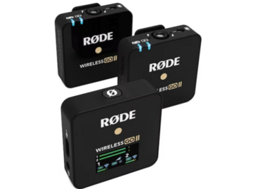 Vermieten: RØDE Wireless GO II mit Lavaliermikrofonen