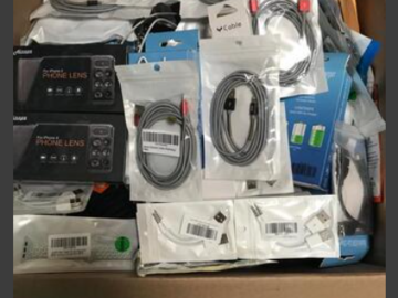 Comprar ahora: Apple and Android Cables & HeadPhone lot - 200+ items