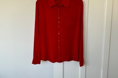 Selling: Red silk shirt