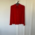 Selling: Red silk shirt