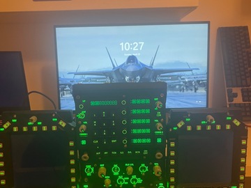 Selling with online payment: F18 displays, ufc and HUD unit with 3 desk mounts from WINWING 