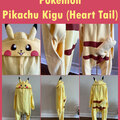 Selling with online payment: Pikachu - Handmade Cosplay Kigurumi (Pastel Heart Tail Version)