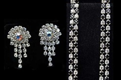 Comprar ahora: 50 pairs-Assorted Swarovski Rhinestone Earrings--$1.99 pr