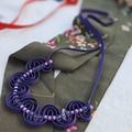  : Violet ribbon necklace