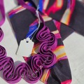  : Purple ribbon necklace