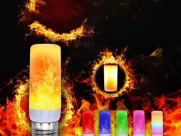 Buy Now: 50pcs - LED flame lamp dynamic colorful flame lamp