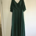 Selling: Bridesmaid dress - deep forest green full length 10-12 