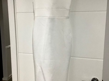 Selling: White fitted dress - hens or reception - Beginning Boutique 