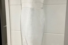 Selling: White fitted dress - hens or reception - Beginning Boutique 