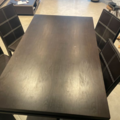 Selling: Ensemble Table en bois + 4 chaises + rallonge table (console)