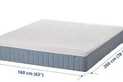 Myydään: Ikea VALEVÅG mattress 160x200 (only 1 year old)