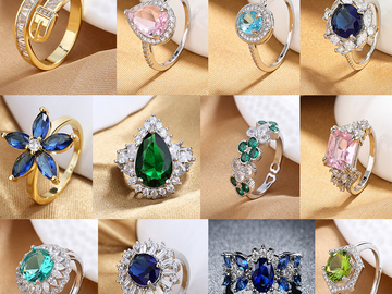 Comprar ahora: 50PCS Jewelry wedding ring random