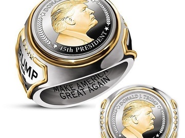 Comprar ahora: 200pcs Hip Hop Trump Ring Accessories