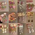 Comprar ahora: 30sets Retro fresh light luxury long earrings