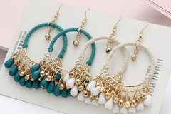 Buy Now: 60pairs Hand braided bohemian vintage earrings