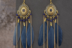 Comprar ahora: 60sets vintage tassel feather earrings