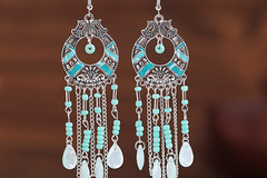 Buy Now: 60pairs Retro tassel women's earrings