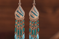 Buy Now: 60pairs Water Drop Earrings Tassel Bohemian Earrings