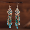 Comprar ahora: 60pairs Water Drop Earrings Tassel Bohemian Earrings