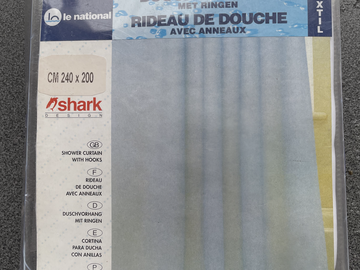 À vendre: Douchegordijn met ringen