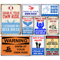Comprar ahora: 30pcs - Iron sheet painting swimming pool warning sign