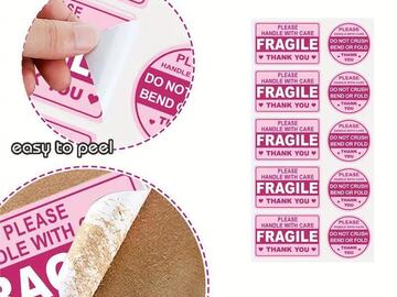 Buy Now: 30 packs - label stickers for fragile items and precautions