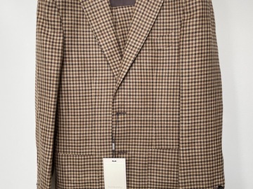 Selling with online payment: [EU] NWT Suitsupply brown gun club check suit, size 36R