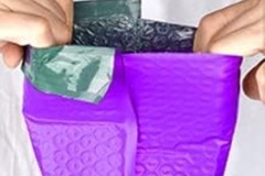 Buy Now: 4 by 8 Purple bubble mailers 