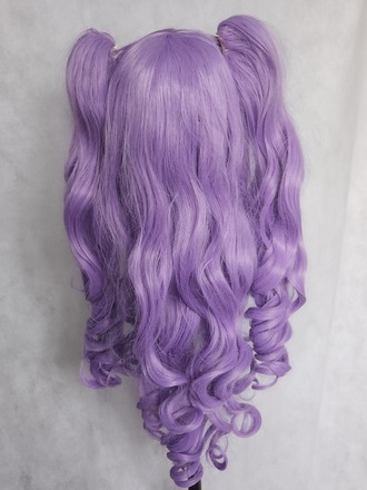 Lavender or Lilac Purple Pigtail Wig
