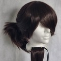 Selling with online payment: Dark Brown Ponytail Wig with Braid Extension