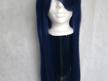 Selling with online payment: Long Midnight Blue wig for Gaia FFXIV 