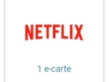 Vente: e-Carte cadeau Netflix (25€)