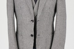 Selling with online payment: [EU] NWT Suitsupply grey houndstooth 3 pc suit, size 38R