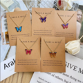 Comprar ahora: 150Pcs Colorful Butterfly Pendant Necklaces