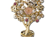 Comprar ahora: 25 pcs-Rhinestone & Pearl Flower Pin--Mother Day Gift--$3.00 each