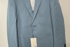 Selling with online payment: [EU] NWT Suitsupply blue cotton linen jacket, size 36R