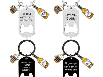 Comprar ahora: 45pcs - Engraved keychain bottle opener Father's Day gift