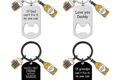 Comprar ahora: 45pcs - Engraved keychain bottle opener Father's Day gift
