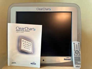 Selling with online payment: Reichert ClearChart 2 Digital Acuity System w/ Remote & User Guid