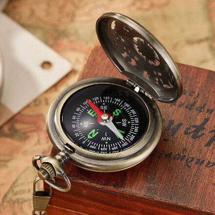 30pcs - Outdoor adventure gear compass pocket watch