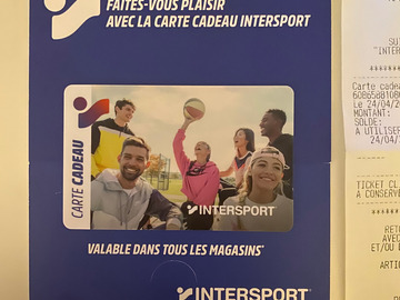 Vente: Carte cadeau Intersport (150€)