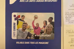 Vente: Carte cadeau Intersport (150€)